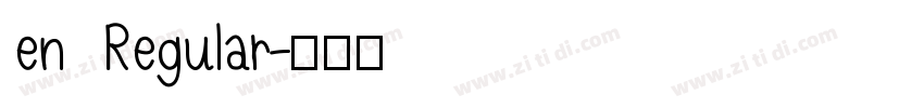 en Regular字体转换